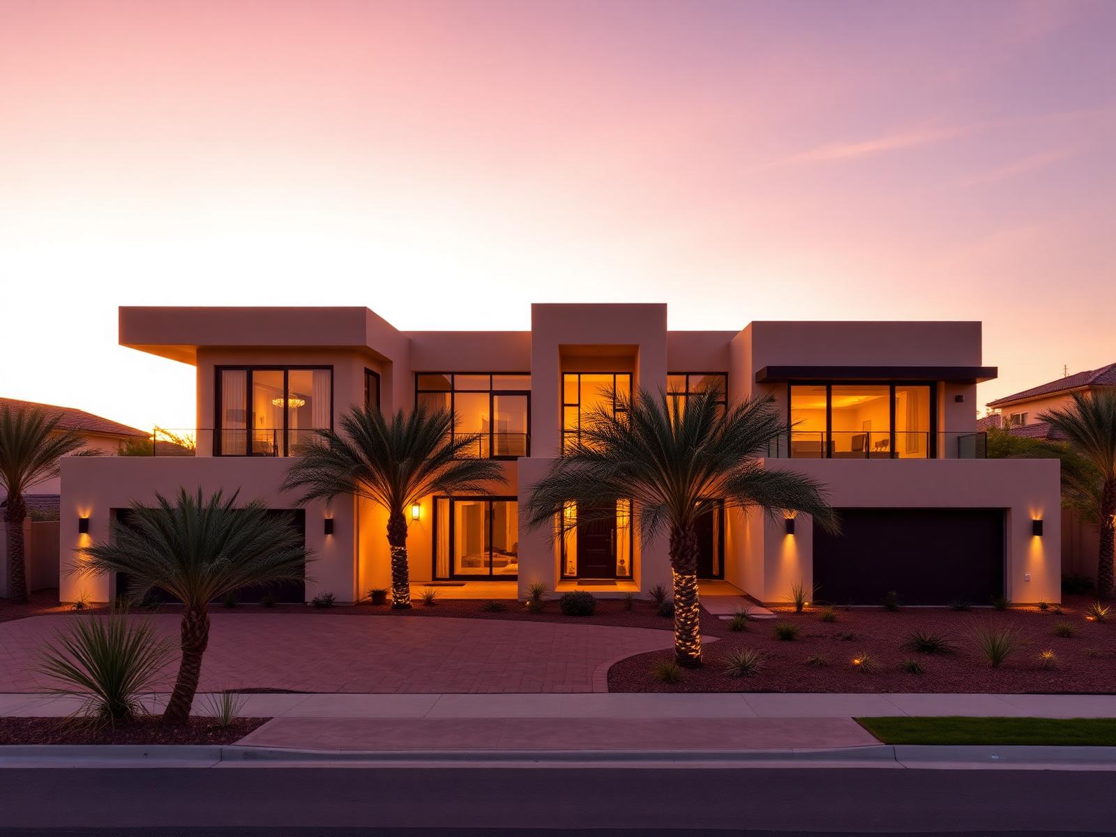 Casa residencial moderna lista para publicar como landing